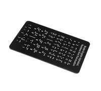 BESTYASH Tableau Braille Portable avec Points Relief et Lettres Anglaises Aide à Apprentissage Du Braille pour Garçon Fille et Adultes Aveugles Outil Pédagogique et Précis