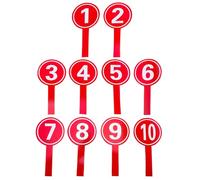 BESTYASH Tableaux de Pointage Portables 10 Pièces Numérotation Claire pour Arbitres et Juges Lors D’Événements