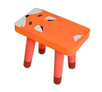 BESTYASH Tabouret en Bois pour Garçon Fille Marchepied Décoratif avec Motif De Renard Pratique pour Maison