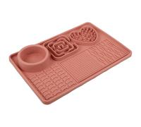 BESTYASH Tapis à Lécher en Silicone pour Chiens et Chats avec Ventouse Antidérapante, Forme Unique, Lavable Rapidement, pour Entraîner à Manger Lentement