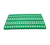 BESTYASH Tapis de Base pour Cage pour Animaux Trous Circulaires, Tapis de Protection Pieds de Lapin, Plastique Sûr et Fiable, Bords Arrondis pour Cages à Lapins Verts