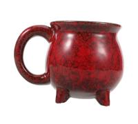 BESTYASH Tasse Halloween Céramique Rouge Glacée Mug Multifonction pour Café Thé et Soupe Cadeau Original pour Fêtes Anniversaires et Décorations Thématiques