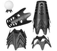 BESTYASH Tees de Golf Professionnels en Plastique pour Practice, Lot de 10 Tees Noirs Réutilisables, Adaptés à L'Entraînement Pelouse et Tapis de Golf