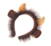 BESTYASH -tête Corne Animal Bandeau Avec Oreilles De Bétail Cornes De Taureau Pour Costume Accessoire Photo Pour Fête