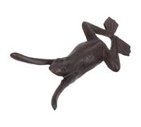 BESTYASH Tire-bottes en Fonte Déco Grenouille, Extracteur Robuste pour Bottes de Cowboy et Caoutchouc, Aide Déchausseur pour Jardinage et Équitation, Base Antidérapante Compacte, 25 Cm