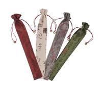 BESTYASH Tissu Étuis pour Éventails Pliables Pochette Légère, 4 Pièces | Rangement Pratique, Format Portable, Lot de Quatre, pour Fête et Bridal Shower, Compatible Éventails Pliants