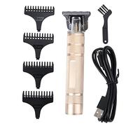 BESTYASH Tondeuse à Cheveux Électrique Silencieuse Or Outil de Coupe pour Salon et Maison Design Simple et Durable Rechargeable USB sans Batterie Huile pour Coiffage
