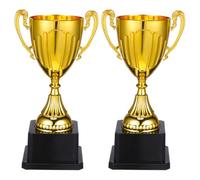 BESTYASH Trophée Statue Créative de Compétition 2 Pièces en Plastique Récompense Éducative pour Événements Sportifs pour Écoles Primaires et Maternelles