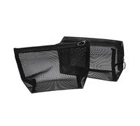 BESTYASH Trousse De Toilette Maille Transparente Noire Lot De 2 Grands Formats Capacité Élevée Rangement Cosmétique Voyage pour Hommes Pack Multifonctionnelle