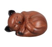 BESTYASH Urne Funéraire pour Chat en Résine Solide Sculpture Élégante de Chat, pour Intérieur d'animaux de Compagnie
