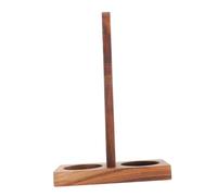 BESTYASH Wooden Salt Pepper Holder With Handle Wood Tray For Kitchen Counter Non-slip Base Compatible With Various Spice Mills Household Pepper And Salt Mill Stand