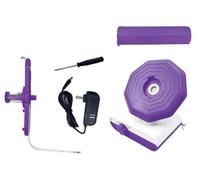 BestYiJo Bobinoir à Laine Automatique avec Variateur de Vitesse, Enrouleur de Pelote de Fil à Double Ressort de Tension, Tricotin Automatique, Machine à Bobiner la Laine, Fiche Américaine, Violet