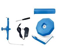 BestYiJo Bobinoir à Laine Automatique avec Variateur de Vitesse, Enrouleur de Pelote de Fil à Double Ressort de Tension, Tricotin Automatique, Machine à Bobiner la Laine, Bleu