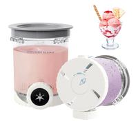 BestYiJo Gobelet et couvercle de rechange compatibles avec les machines à glace et à glace à glace Ninja Creami Swirl NC701 Série NC700 - Récipient à gobelet de 16 oz, sans BPA et passe au