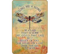 Bestylez Panneau de décoration Outlander pour maison, bureau, cuisine, cadeau pour femme, fille, maman - Sing Me a Song of a Las, 30,5 x 20,3 cm (519)