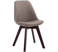 Besucherstuhl Borneo V2 Walnuss Stoff