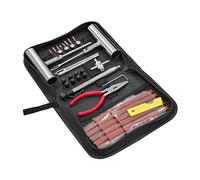 BESULEN Kit de réparation de pneus, 46 pièces Kit de Bouchons de Pneu Robustes pour réparer Les crevaisons, Outil d'urgence de Voiture, kit de Patch Universel pour Moto, Camion, Tracteur, remorque,