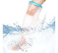 BESUMYN Couvre Jambes courts Imperméable Pour le Bain sous la Douche, Housse de Protection en Plâtre Pour les Orteils, les Chevilles, les Pieds et les Jambes Blessés