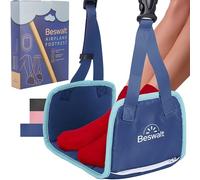 Beswalt Hamac portable pour voyage en avion avec mousse à mémoire de forme et panneau dur pour éviter les pieds ou les jambes - Essentiels de voyage en avion pour se détendre les pieds en vol à