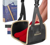 Beswalt Hamac portable pour voyage en avion avec mousse à mémoire de forme et panneau dur pour éviter les chocs des pieds ou des jambes - Essentiels de voyage en avion pour se détendre les pieds en