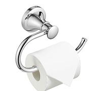 BESy Polished Chrome Toilet Tissue Paper Holder Polished Chrome Bathroom Accessories Toilet Roll Paper Hanger, Wall Mounted, Rustproof