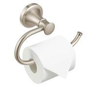 BESy Porte-Rouleau de Papier Toilette en Nickel brossé, Fixation Murale, antirouille