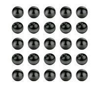 Besyvvin 25pcs Piercing boules Noir 1.2mm Bille de rechange à visser 5mm pour piercing lèvre septum nasal sourcils Helix