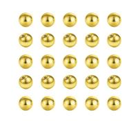 Besyvvin 25pcs Piercing Boules Or 1.6mm Boule de rechange à visser 3mm pour Piercing Langue Nombril Acier Chirurgical