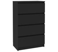 BET Buffet Noir 60x35x98,5 cm Bois d'ingénierie BET9472646116031