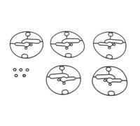 BET Joint de cuve à flotteur de carburateur 5pcs pour Briggs & Stratton 698781
