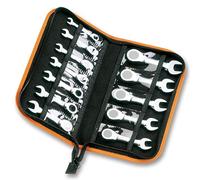 Beta 142C/A12 - Jeu de 12 clés mixtes à cliquet (art. 142C), série courte droite, en étui