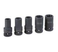 Beta - 1471pt/c5 Jeu De Douilles Pour Machines 1/2' 5 Pcs.