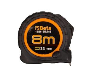 Beta 1691BM/8 - Mètre à ruban boîtier ABS antichoc bi-matières Ruban en acier e précision : II