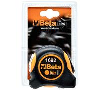 Beta 1692/5 - Mètre à ruban boîtier ABS antichoc bi-matières ruban en acier classe de précision: II