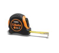 Beta Tools Mètre à ruban 1692/5 – boîtier ABS antichoc bi-matières, ruban acier, classe II