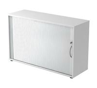 BETA 1732S | Armoire à rideau | 2 OH - Blanc poignée arche métal