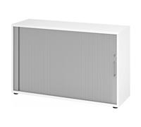 BETA 1732S | Armoire à rideau | 2 OH - Blanc Poignée en métal