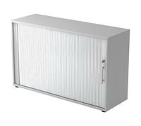 BETA 1732S | Armoire à rideau | 2 OH - Gris poignée de bastingage plastique