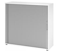 BETA 1733S | Armoire à rideau | 3 OH - Blanc Poignée en métal