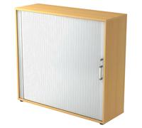 BETA 1733S | Armoire à rideau | 3 OH - Hêtre poignée chrome métal