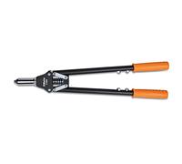 Beta 1740A Pince à riveter (outil de rivetage, avec cinq embouts interchangeables, outil robuste, longueur : 52,5 cm, poids : 1,6 kg), couleur : noir/orange