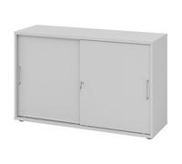 BETA 1752S | Armoire à portes coulissantes | 2 HC - Gris/Gris Poignée en métal