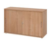 BETA 1752S | Armoire à portes coulissantes | 2 HC - Noyer/Noyer Poignée en métal