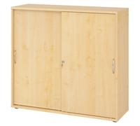 BETA 1753S | Armoire à portes coulissantes | 3 HC - Érable poignée arche métal