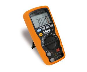 Beta 1760/RMS - Multimètre digital industriel précis et solide, dans étui protecteur comoulé de 6 mm, avec caoutchouc externe antiglisse et antichoc