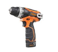 Beta 1972/12 Perceuse ultra compacte 12 V (176 mm de long, ultra légère avec seulement 1,1 kg avec batterie 2 Ah et parfait en équilibre, petit), noir/orange/argent
