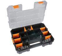 BETA 2080/DL - LARGE valise de rangement avec 5 compartiments et 8 séparateurs amovibles, idéale pour les petites pièces, les vis, les écrous et les chevilles