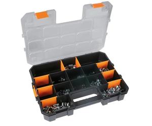 BETA 2080/DL - LARGE valise de rangement avec 5 compartiments et 8 séparateurs amovibles, idéale pour les petites pièces, les vis, les écrous et les chevilles