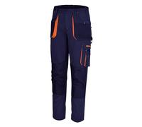 BETA 7860B Taille 2XL - Beta Easy Pantalon de travail léger, en tissu T/C, avec petites poches pour petites pièces et ruban adhésif, bleu