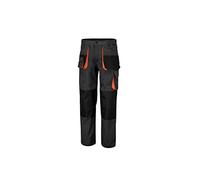 Beta, 7860E XS - Pantalon de Travail léger Multipoches, Tissu en Polyester et Coton. Grandes Poches Avant avec Fermeture à déchirure, Poche Porte-mètre et Ruban Porte-Marteau - Gris